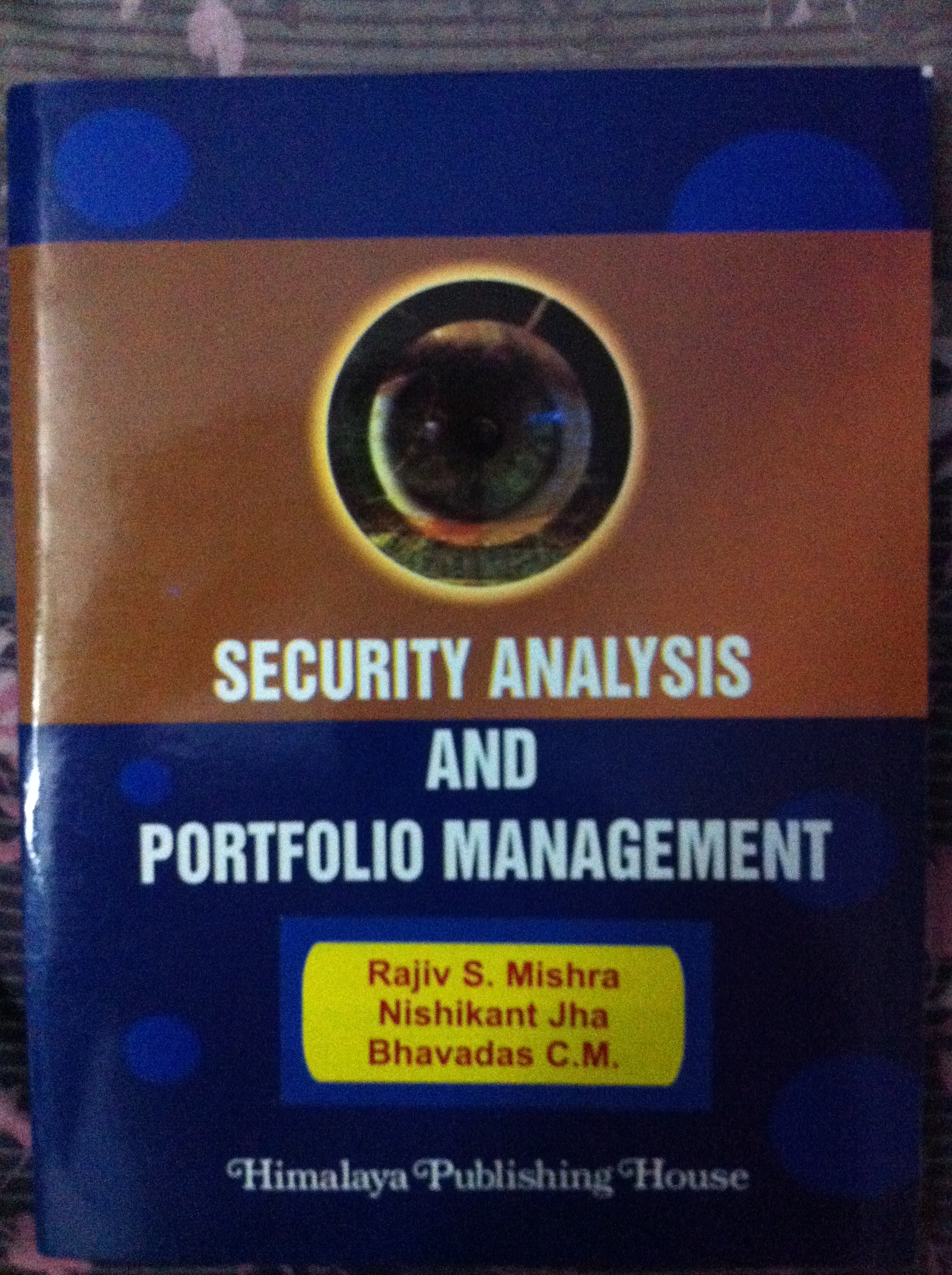 Security Analysis and Portfolio Management TYBBI 2014-15